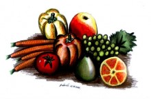 Kompozycja owocowo-warzywna